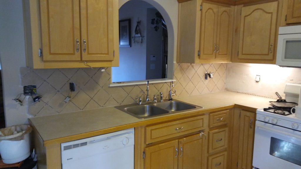 New Tiled Backsplash